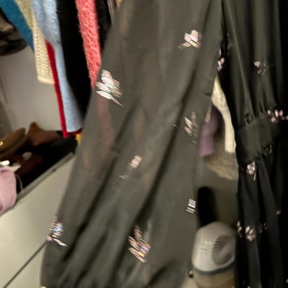 Nasty Gal Sheer Glitter Sheer Maxi Dress - Picture 3 of 8